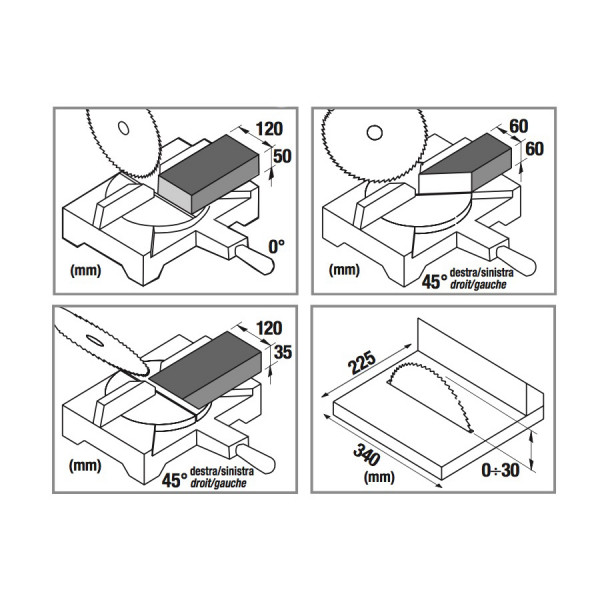 Troncatrice elettrica Femi TR076 1200 W diametro 210 mm con accessori